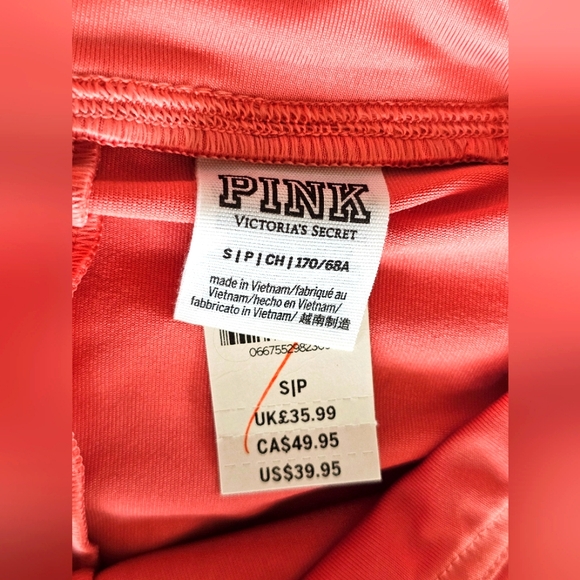 NEW Victoria's Secret PINK Sporty Camo Peach/Coral Skort Skirt Shorts Size Small - Picture 7 of 10